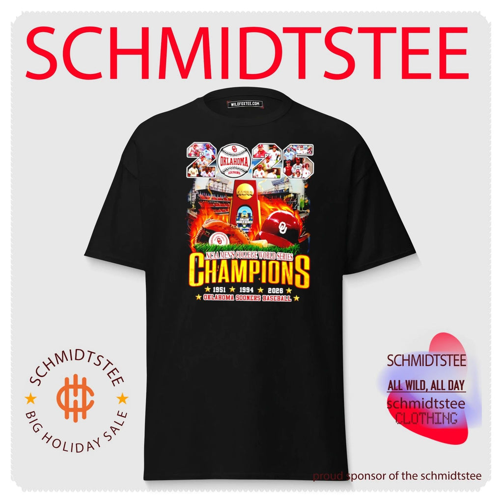 Oklahoma Sooners baseball 2026 MCWS Champions helmet trophy shirt