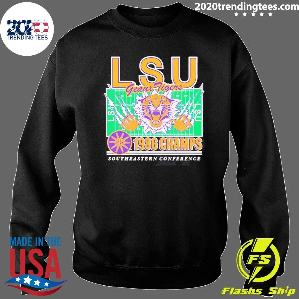 Lsu Football 1986 Sec Champions Stadium Vintage Shirt