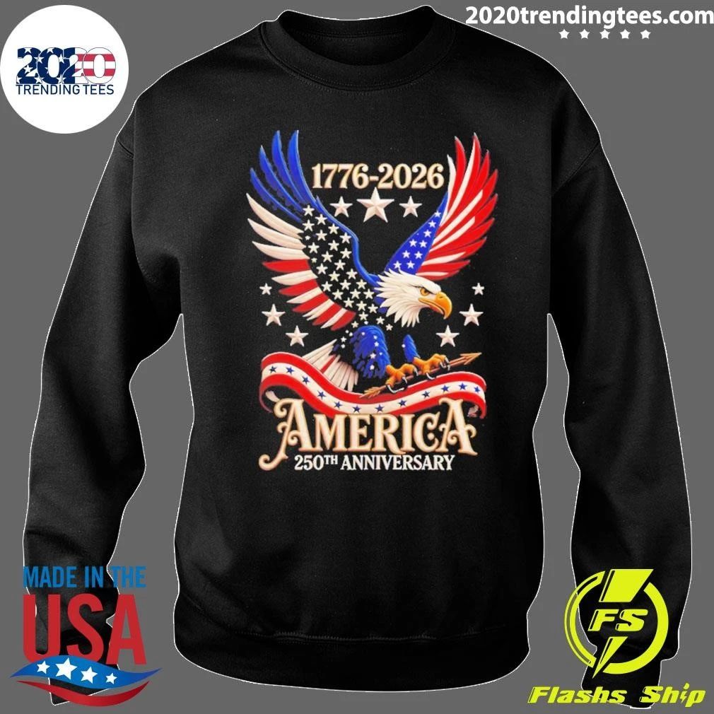 America’s 250th Anniversary 1776-2026 Usa Flag 4th Of July Independence Day Shirt