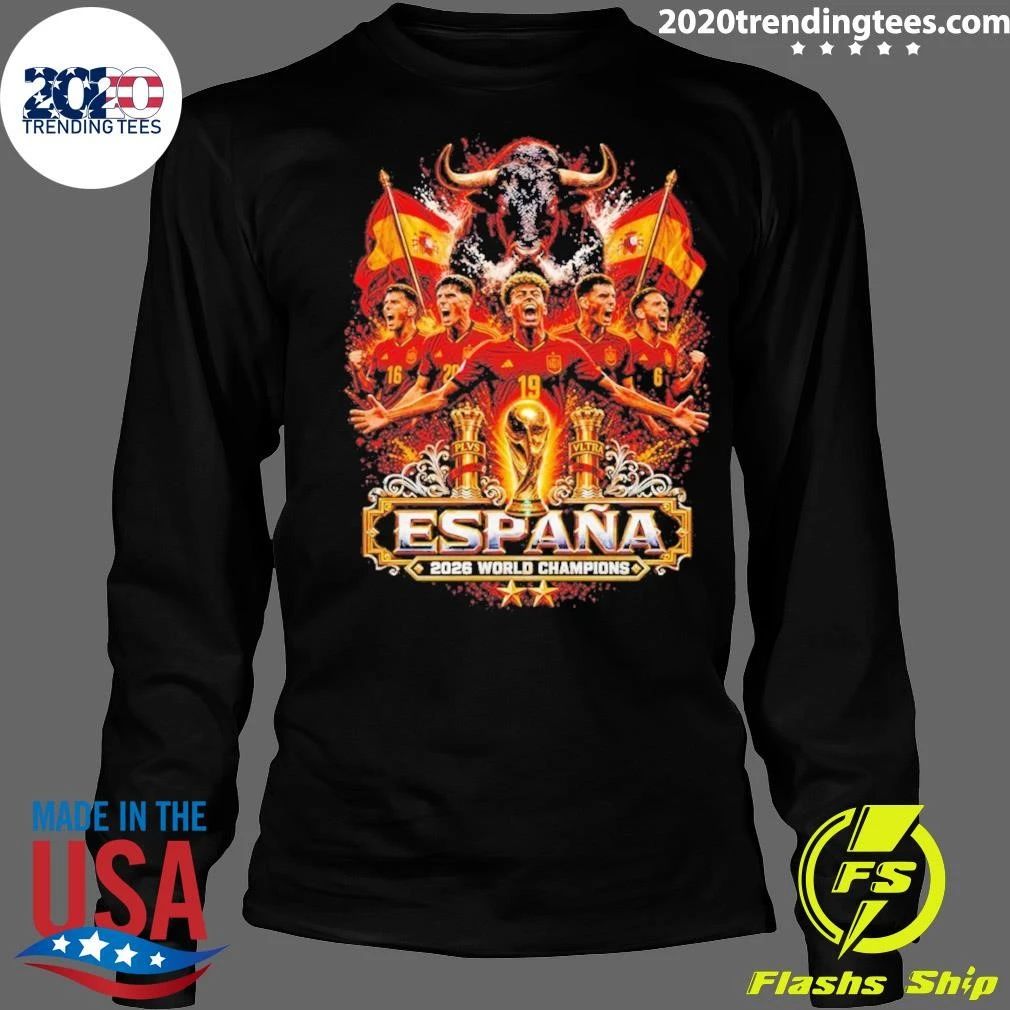 Spain Soccer Espana World Cup 2026 Champions Victory Shirt