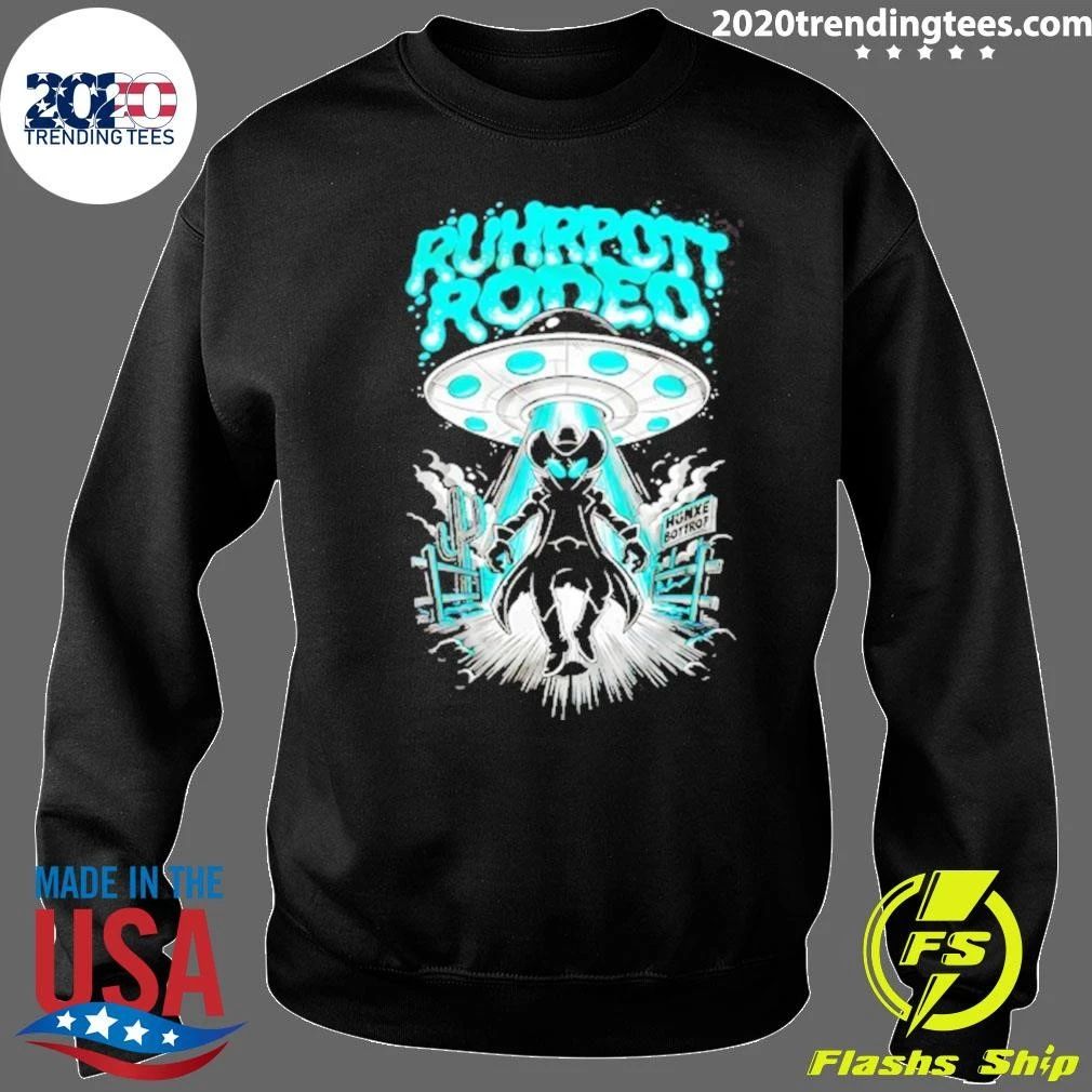 Ruhrpott Rodeo Hunxe Bottrop Alien Cowboy Ufo Shirt