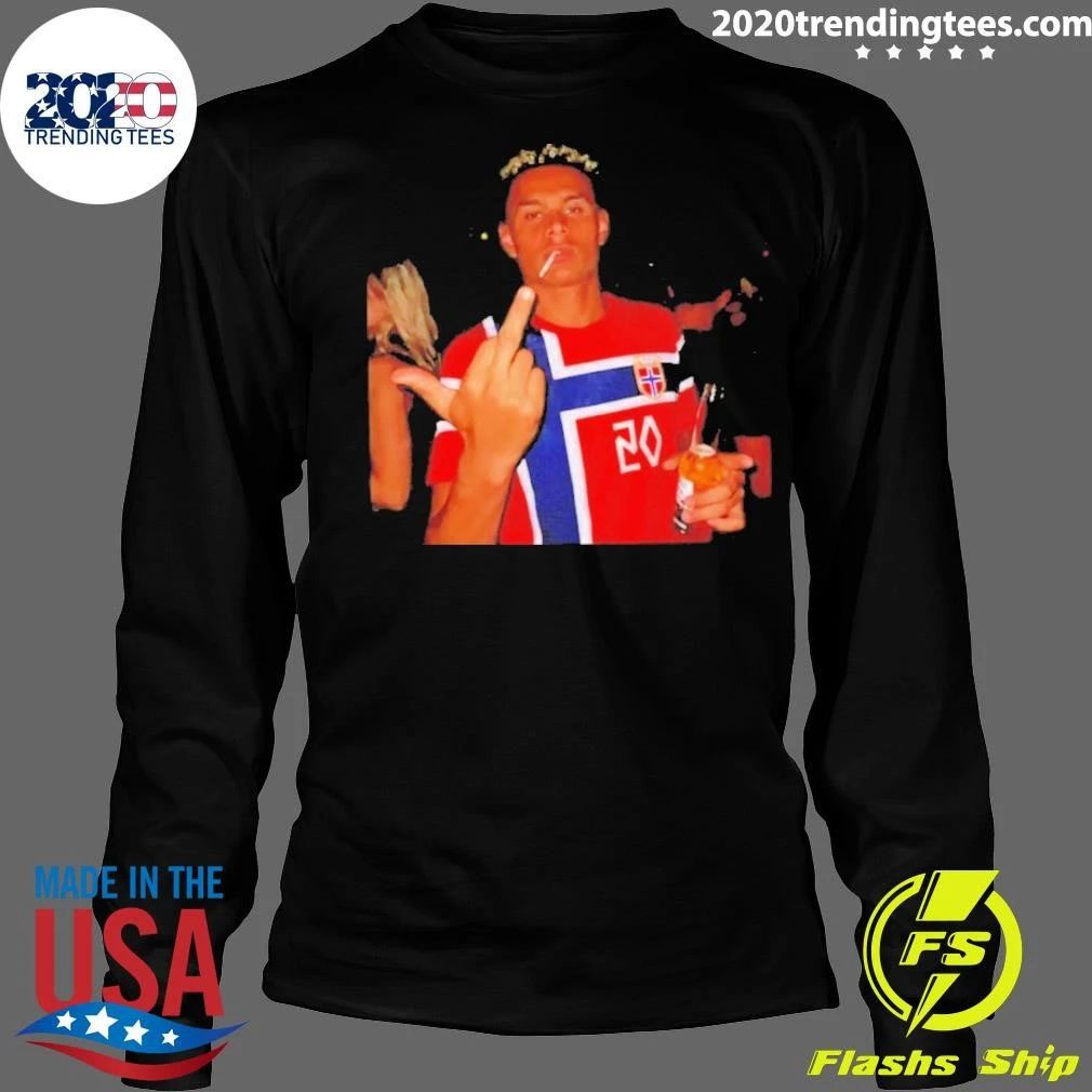 Antonio Nusa Norway National Football Team Middle Finger Shirt