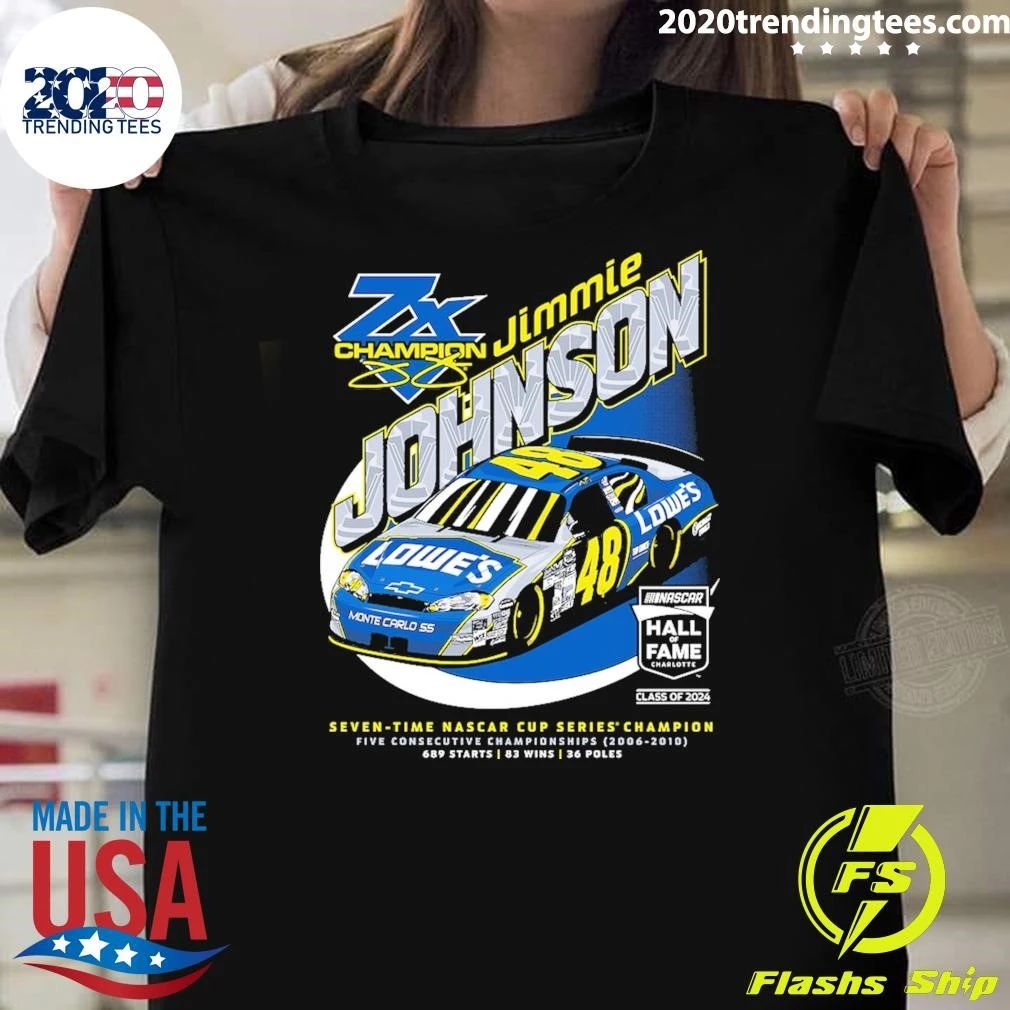 Checkered Flag Sports Jimmie Johnson NASCAR Hall of Fame Class of 2026 Shirt