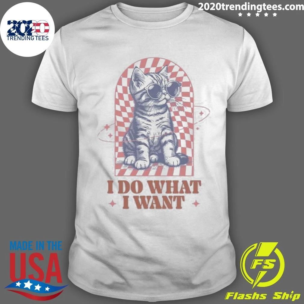 I Do What I Want Kitten Kids Shirt