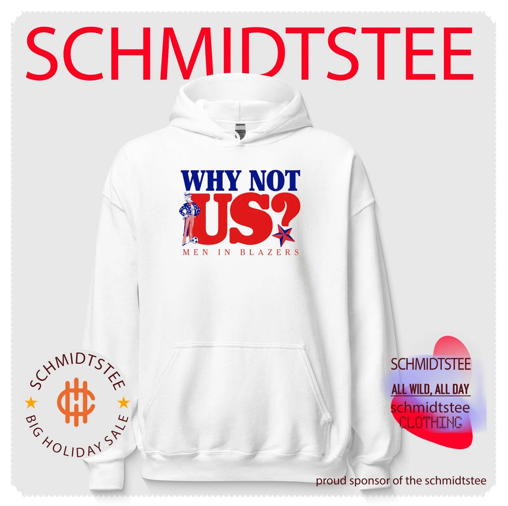 Why Not Us Men in Blazers Soccer Uncle Sam shirt