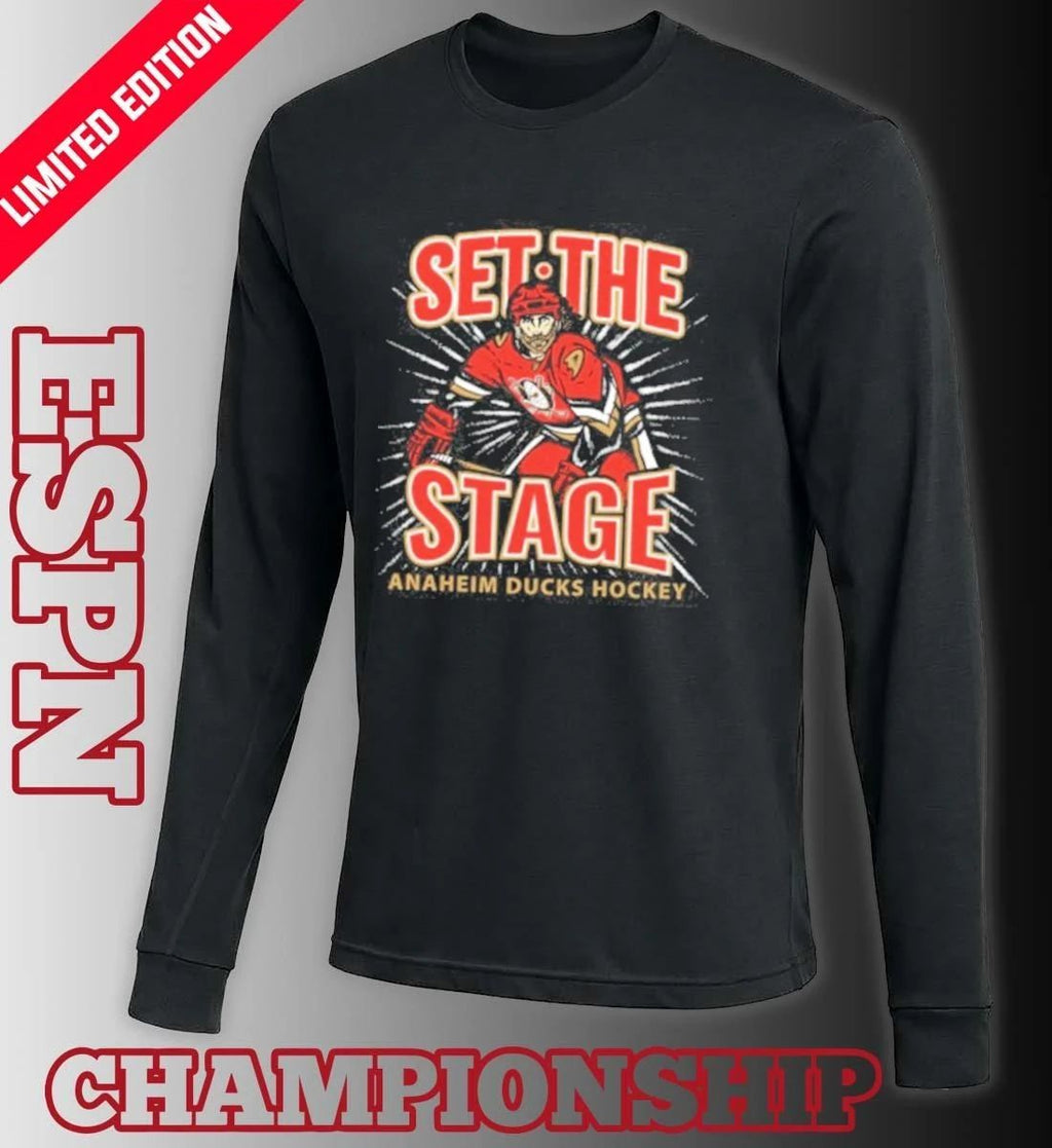 Anaheim Ducks Set the Stage Hockey Club Playoffs Shirt