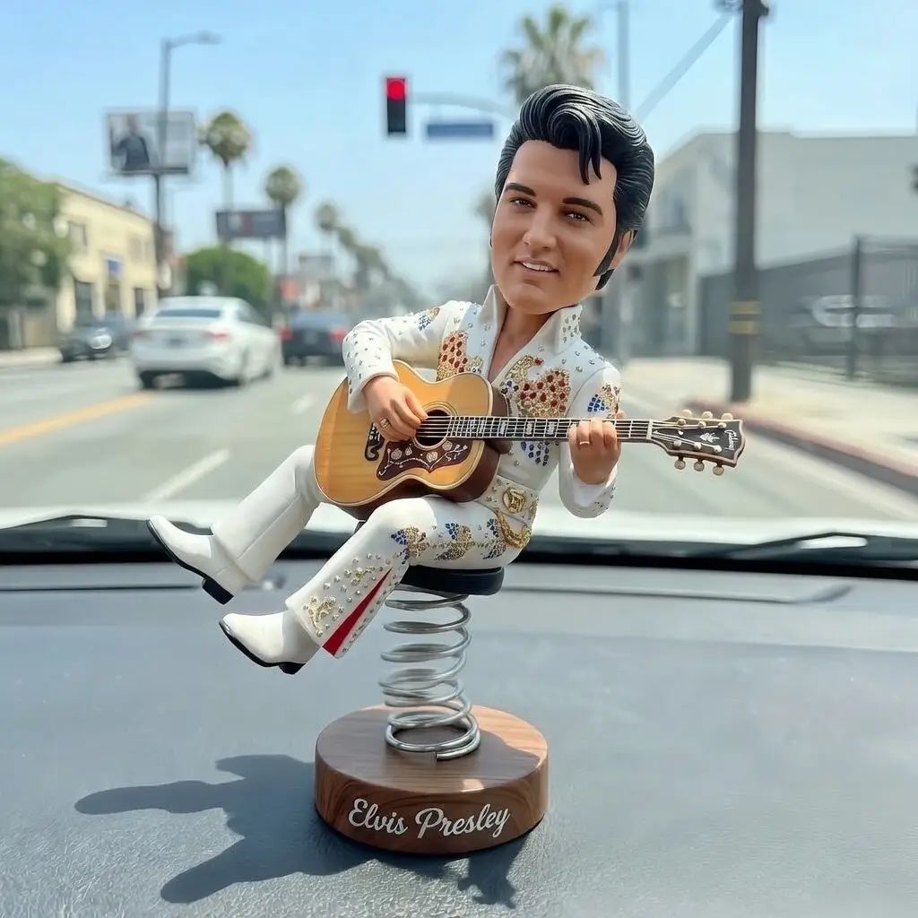 Funny Elvis Presley The King of Rock ‘n’ Roll Bobblehead
