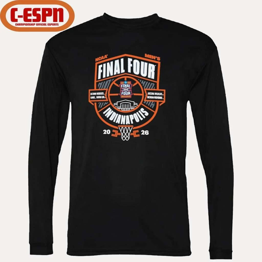 Men’s Final Four 2026 Uconn, Illinois, Arizona And Michigan Shirt