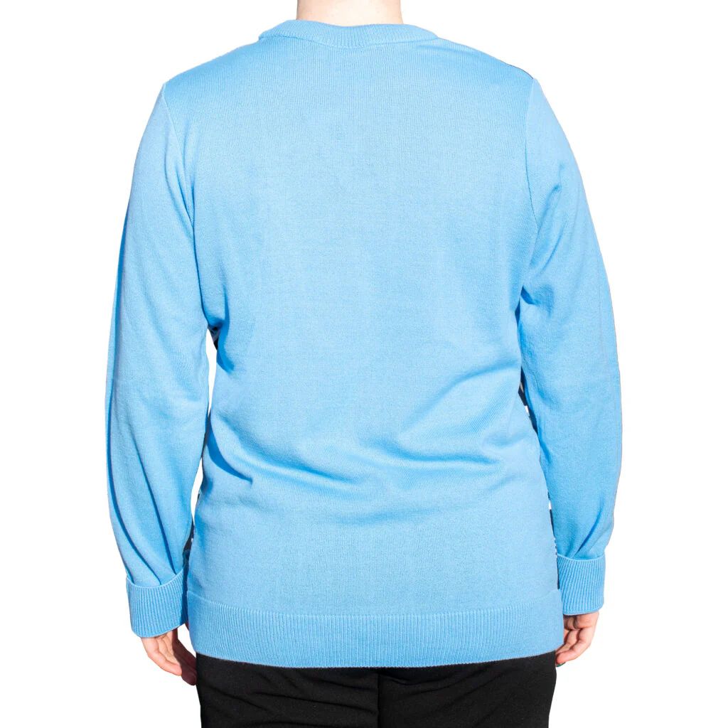 Manchester City FC Christmas Ugly Sweater – Sky Blue Festive Edition
