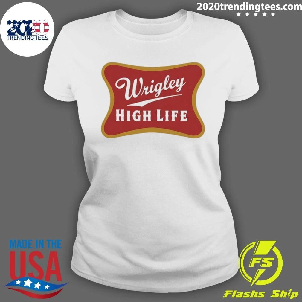 Wrigley High Life Beer Gum Logo Parody Shirt