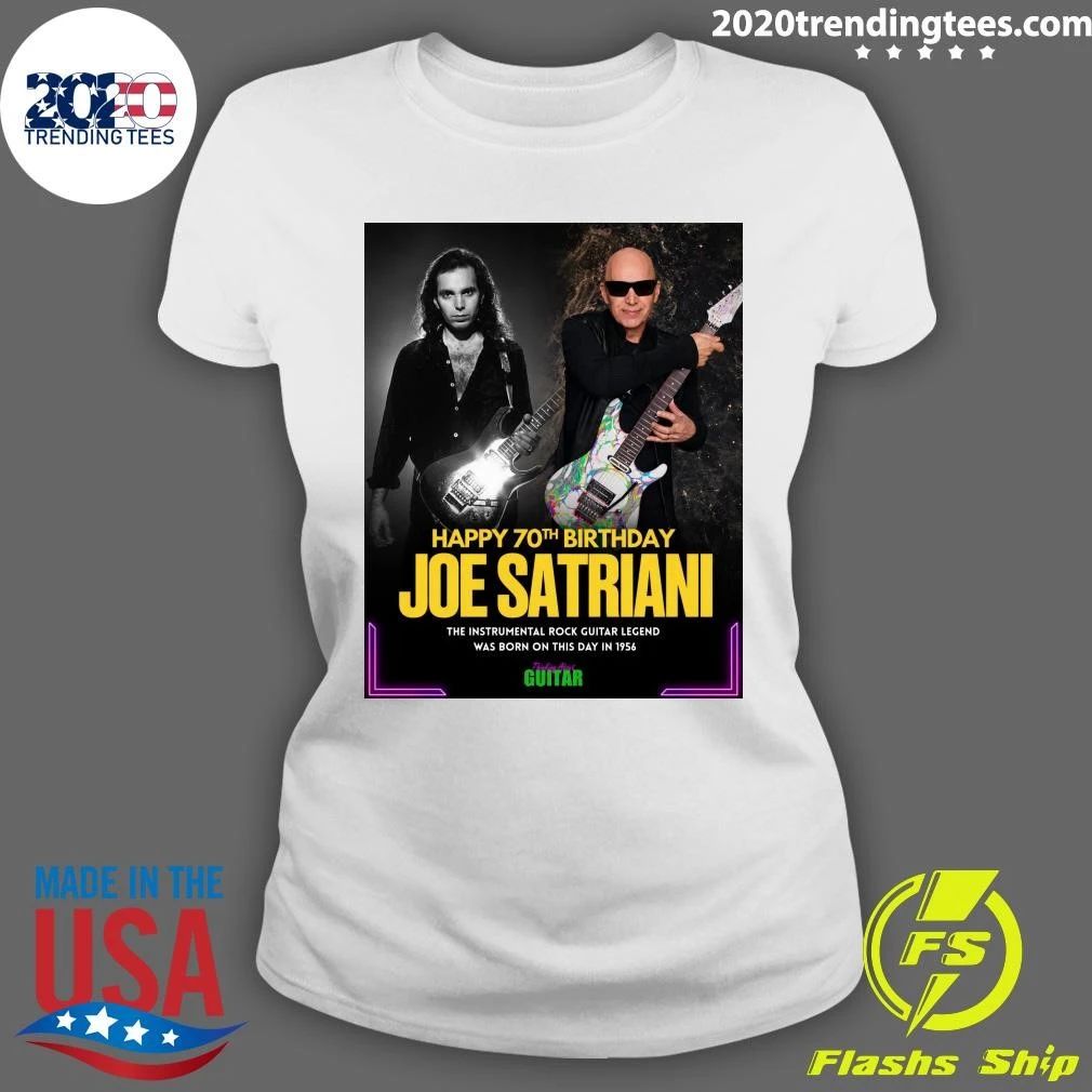 Happy 70th Birthday Joe Satriani The Instrumental Rock Guitar Legend Was Born On This Day In 1956 Guitar Shirt