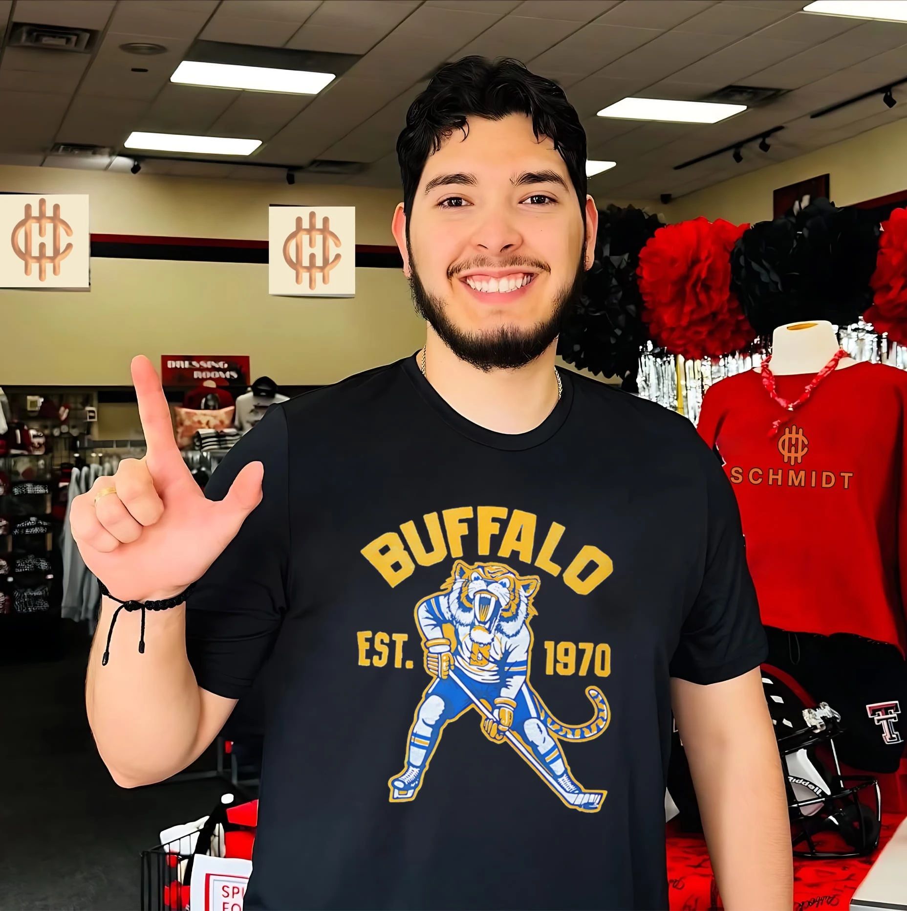 Ice Age Buffalo Hockey Est 1970 tiger mascot shirt