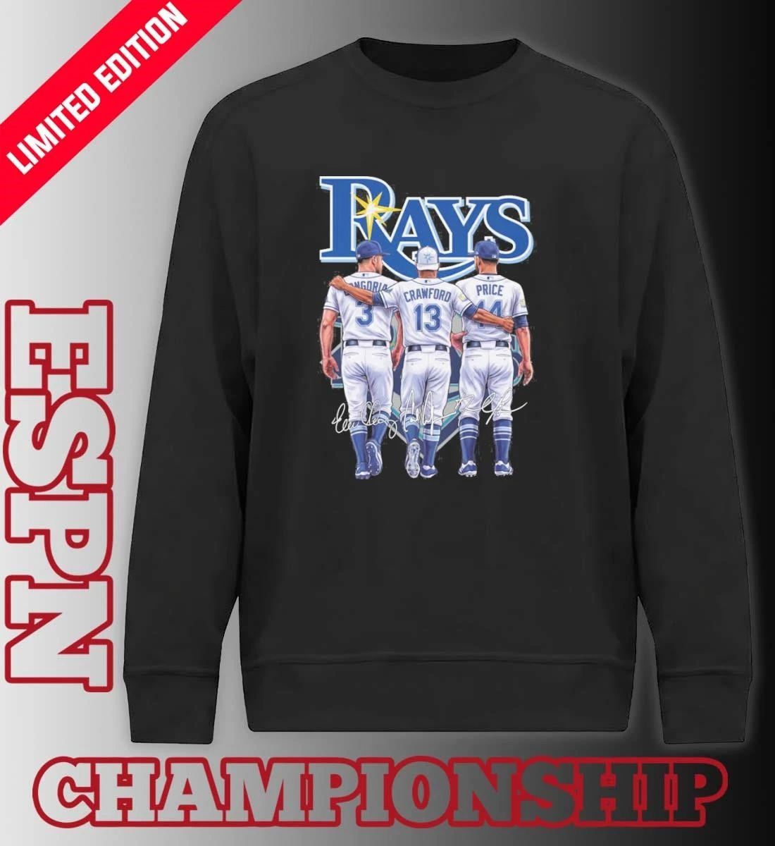 Tampa Bay Rays Evan Longoria, Carl Crawford And David Price Shirt