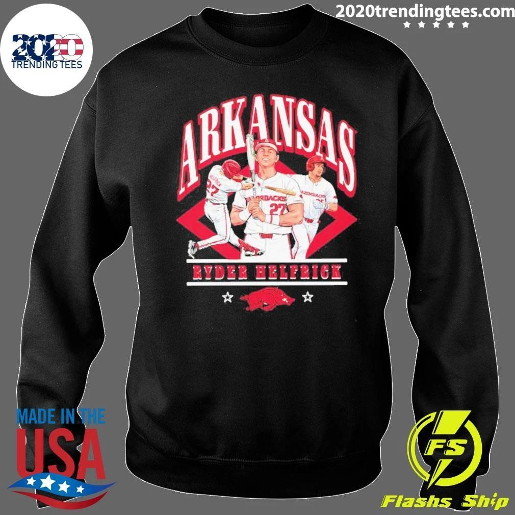 Ryder Helfrick Arkansas Razorbacks Baseball Shirt