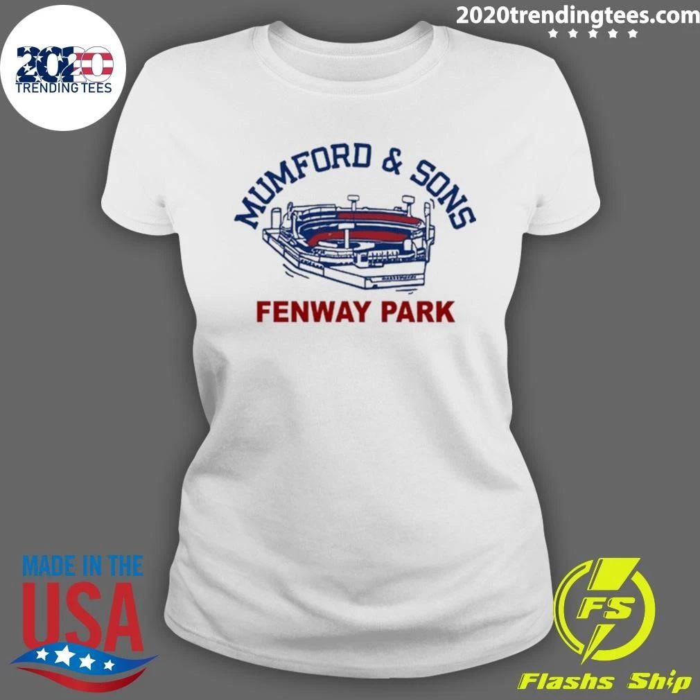 Mumford and Sons Fenway Park 2026 Event Tee Shirt