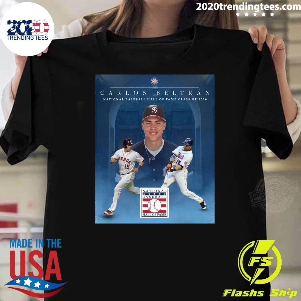 Carlos Beltran National Baseball Hall Of Fame Class Of 2026 Shirt