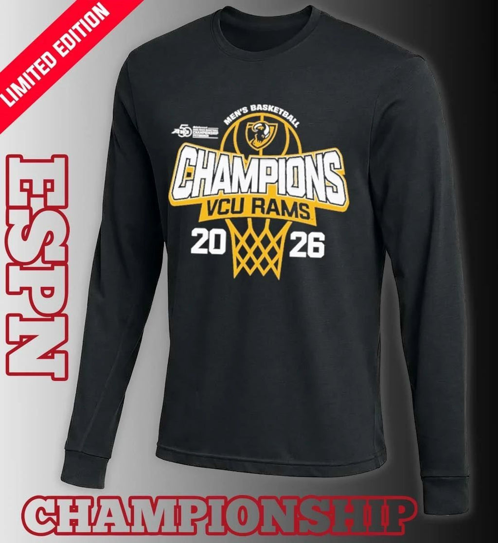 VCU Rams A-10 Men’s Basketball Tournament Champions Official T-Shirt