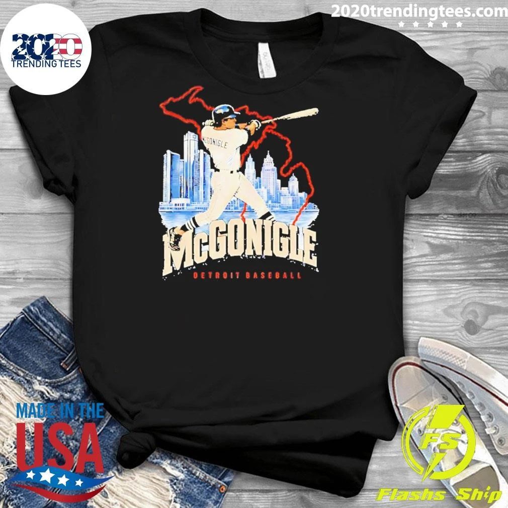 McGonigle Detroit Baseball Distressed Player Shirt
