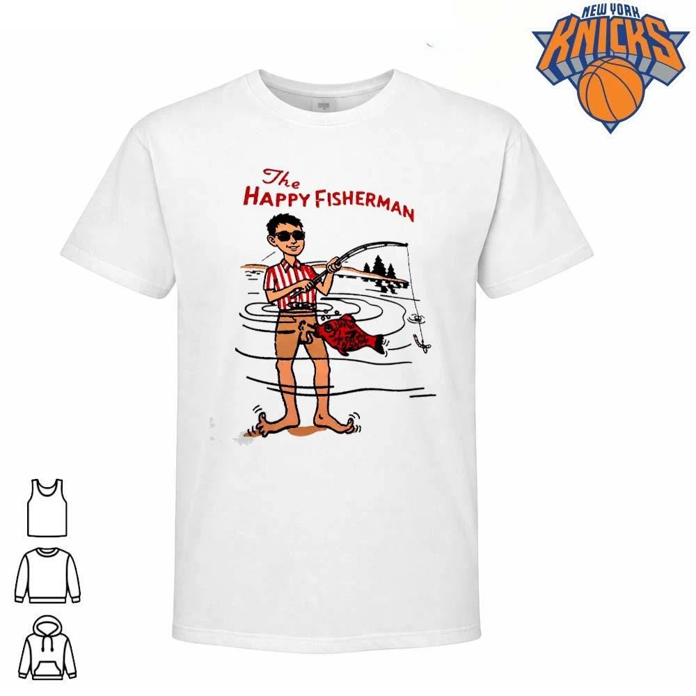 The Happy Fisherman Funny Naughty Fishing Humor Meme Shirt