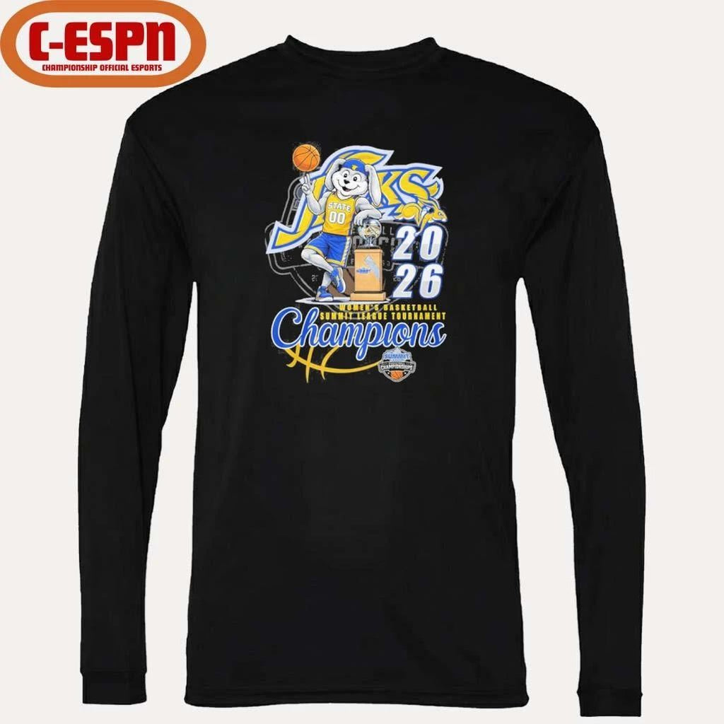 South Dakota State Jackrabbits Mascot 2026 Summit League Women’s Basketball Conference Champions Shirt