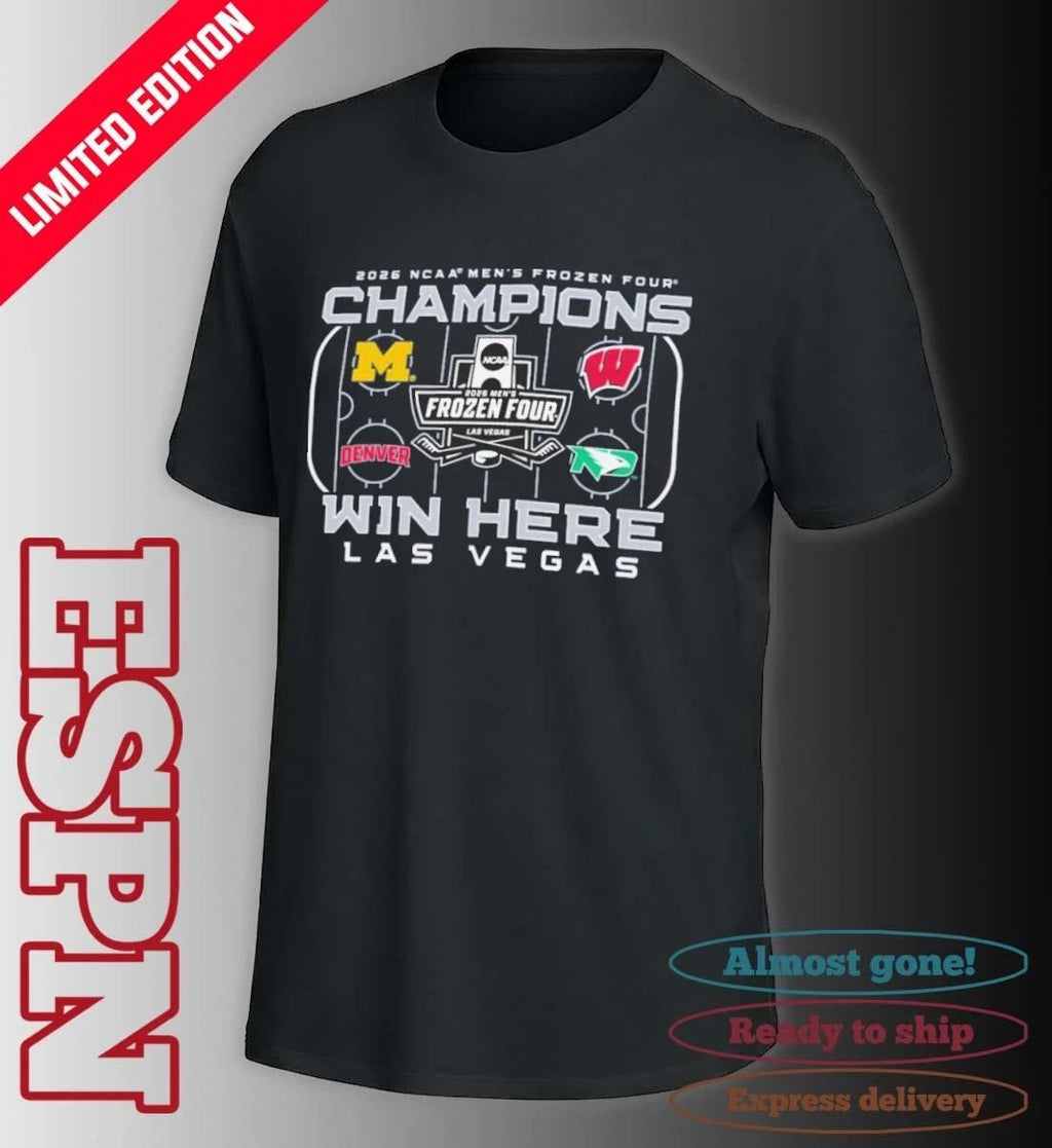 Men’s Frozen Four 2026 Las Vegas 4 Teams Shirt