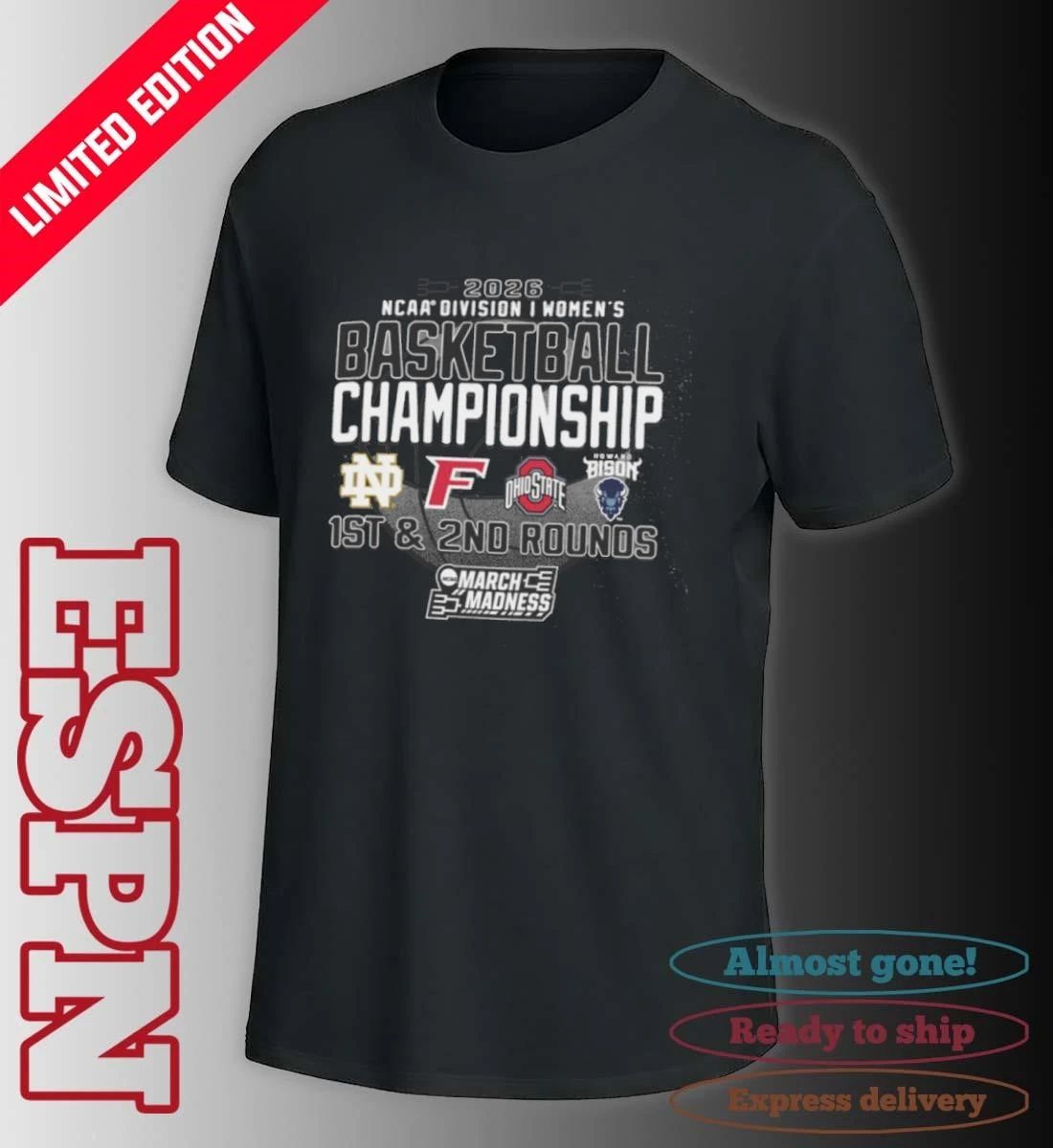 1st, 2nd Rounds 2026 NCAA DI Women’s Basketball Championship – Columbus, OH Shirt