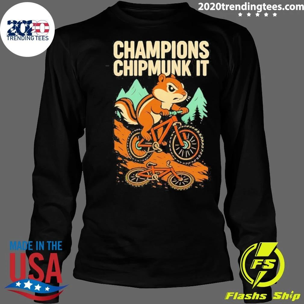 Champions Chipmunk It Mountain Biking Mtb Shirt