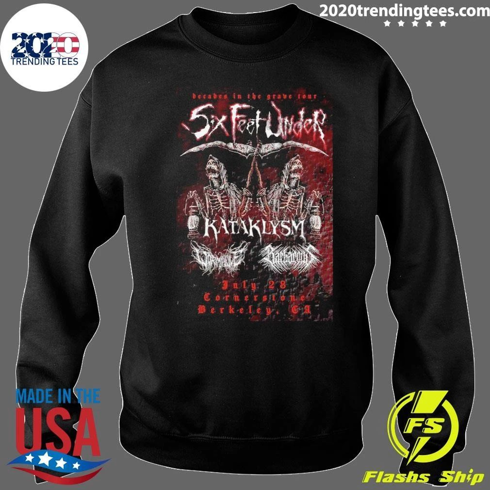 Six Feet Under Kataklysm Berkeley Tour On July 28 2026 Shirt
