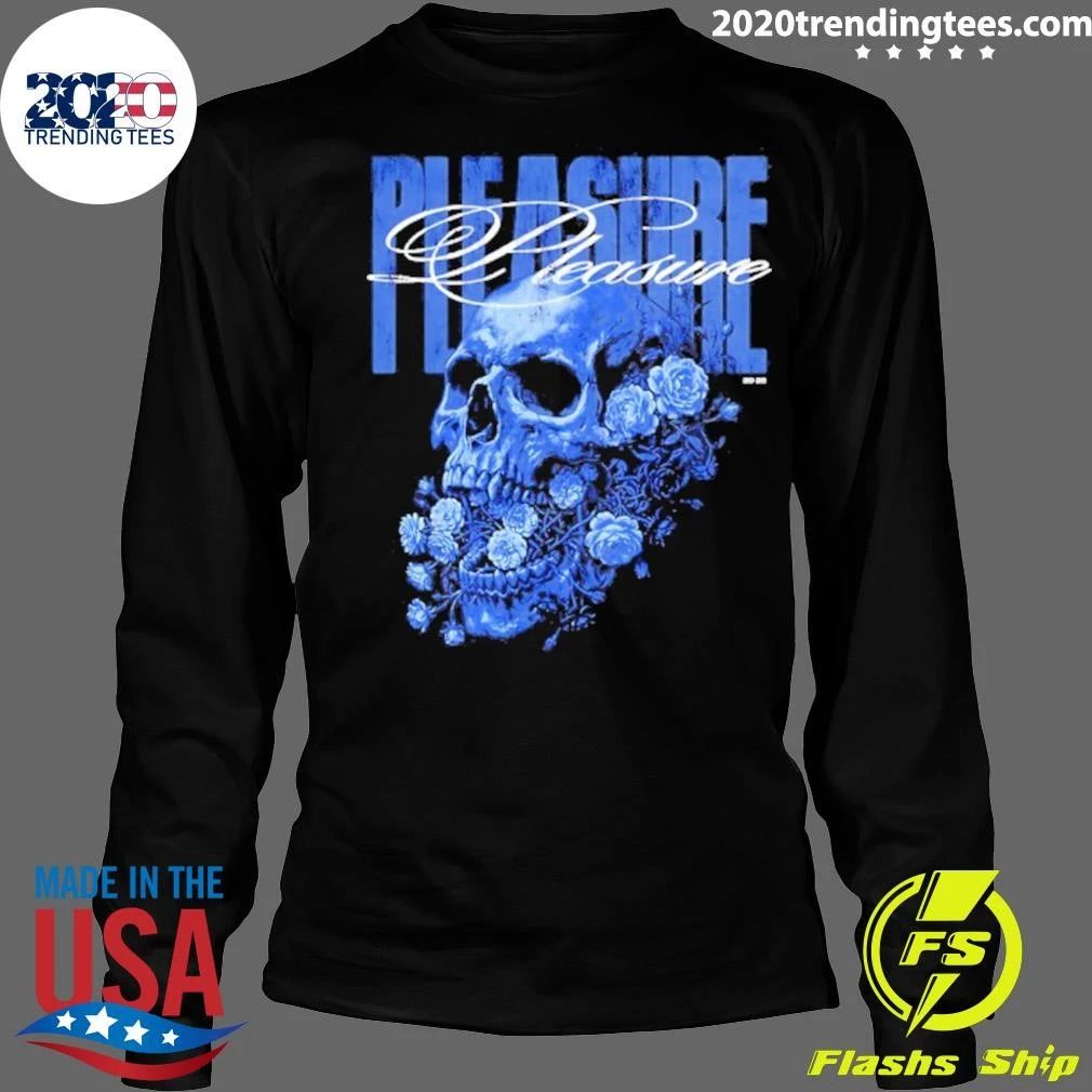 Pleasure Skull With Roses Gothic Floral Shirt