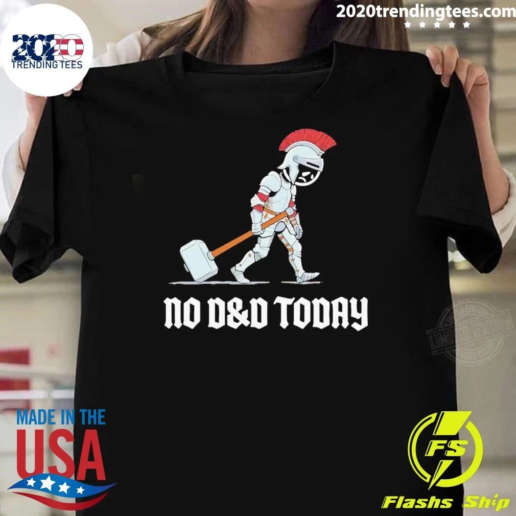 No D&d Today Paladin Cartoon Shirt