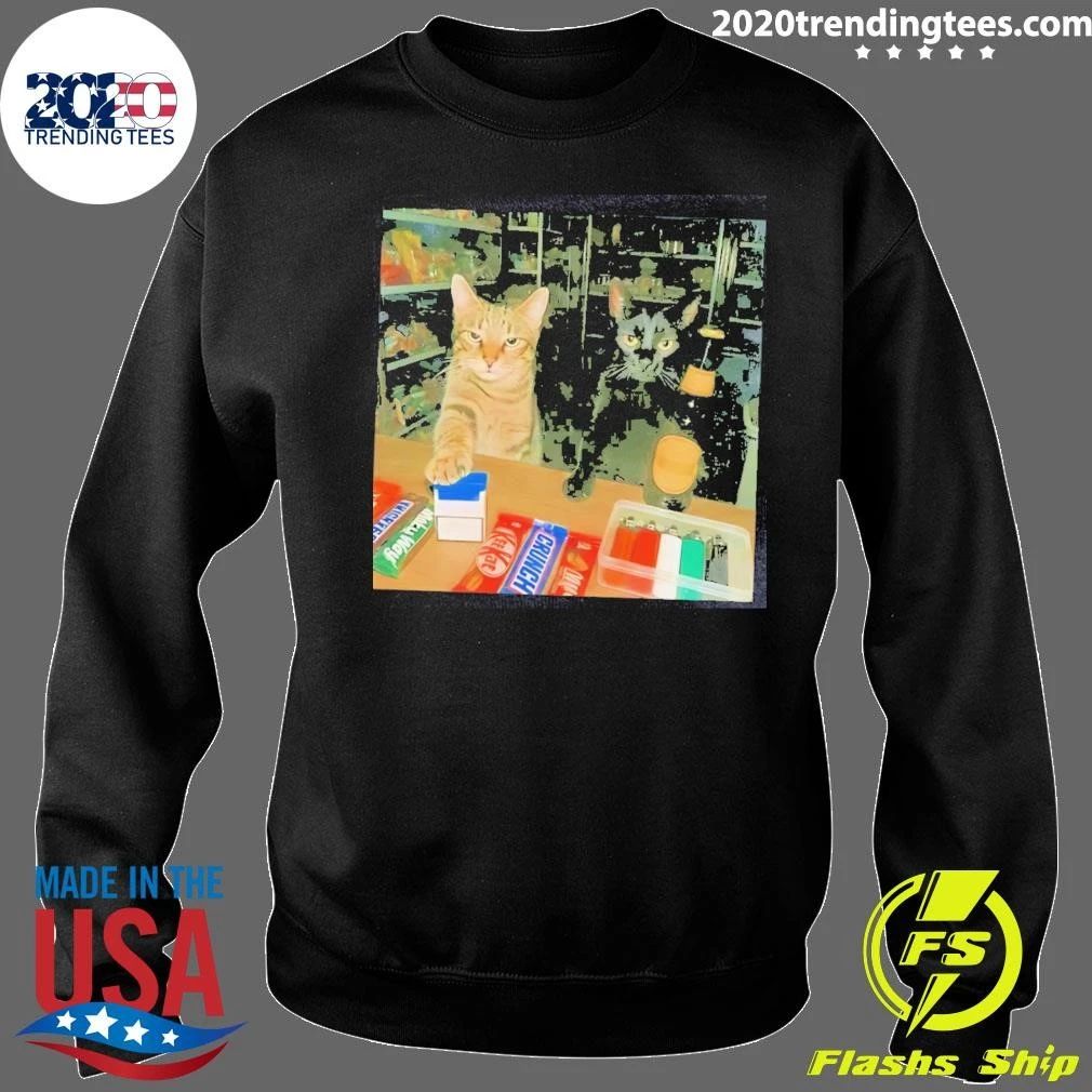 Cat At Grocery Store Funny Shirt