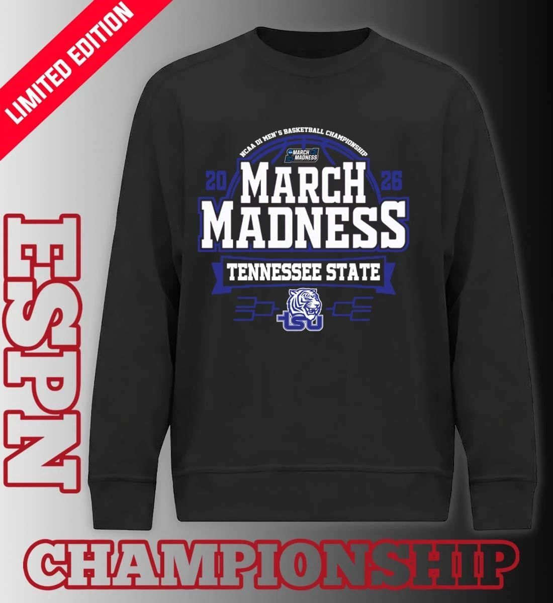 Tennessee State Tigers Men’s Basketball March Madness Bound T-Shirt