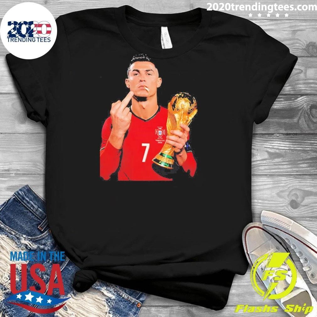 Cristiano Ronaldo Middle Finger Shirt