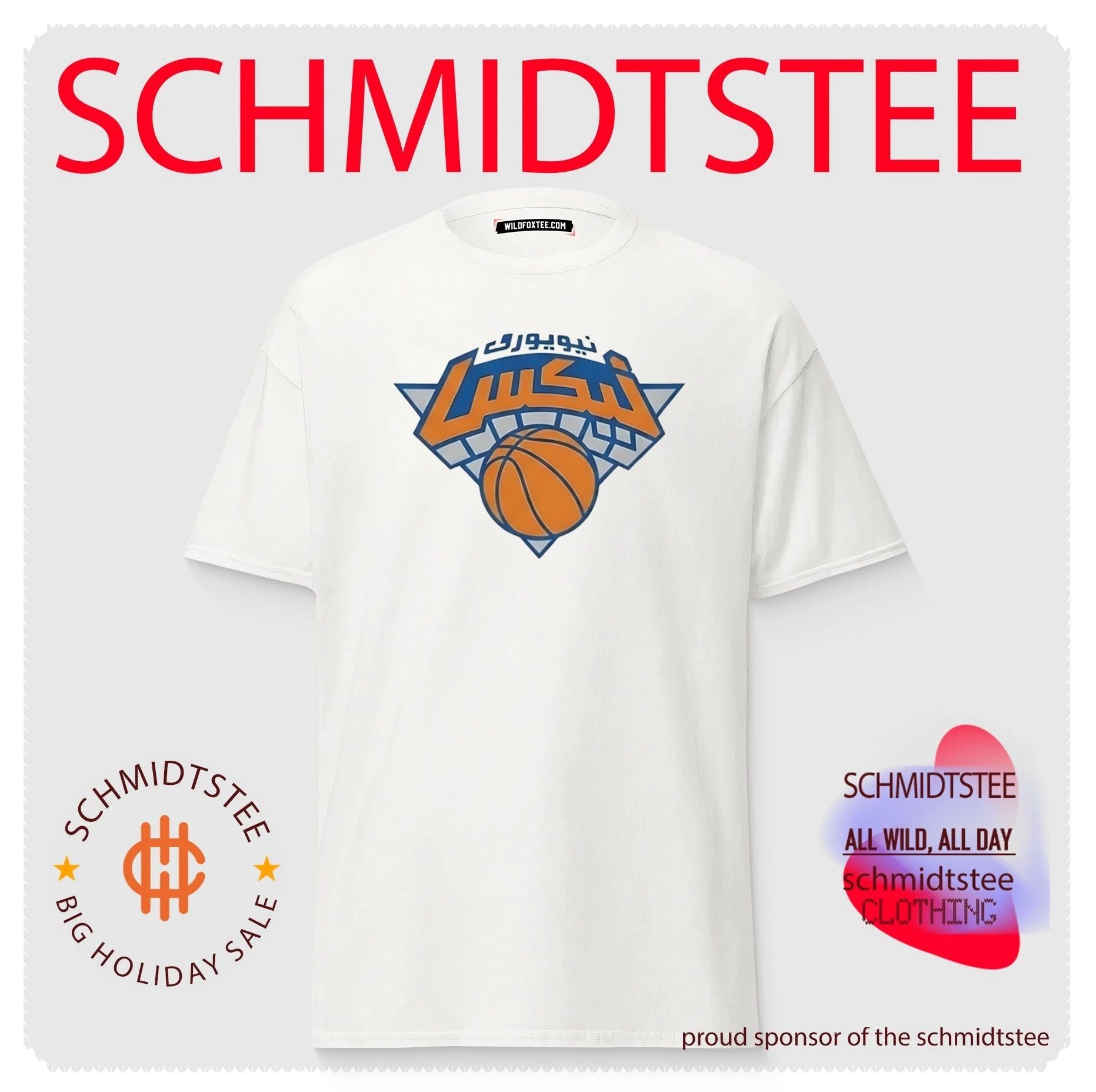2026 NY Knicks Arabic Logo Shirt