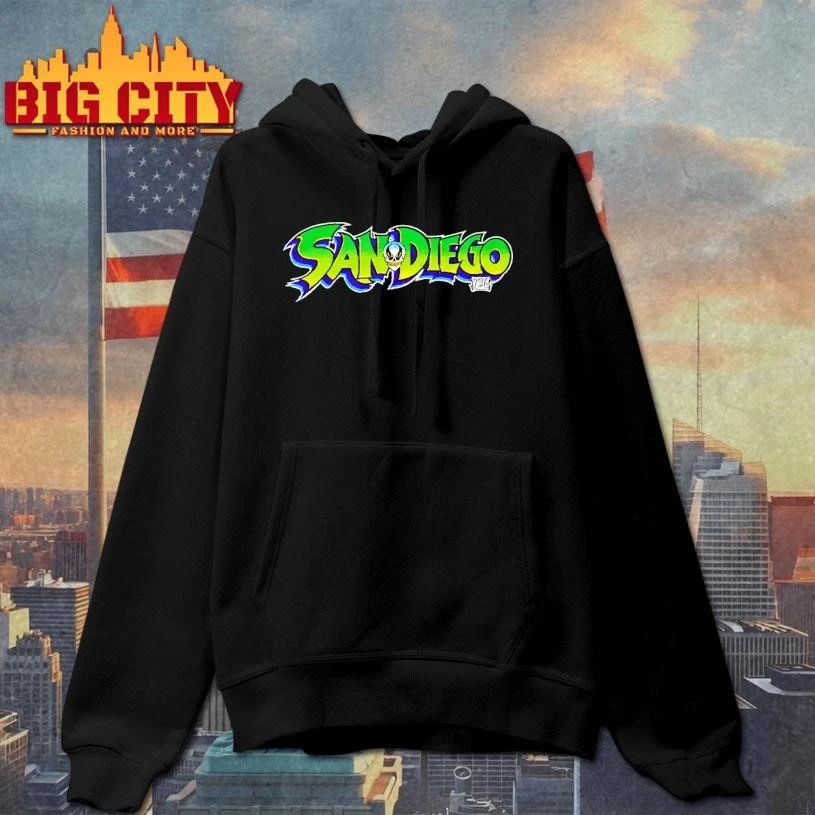 San Diego 2026 Graffiti Skull Streetwear T Shirt