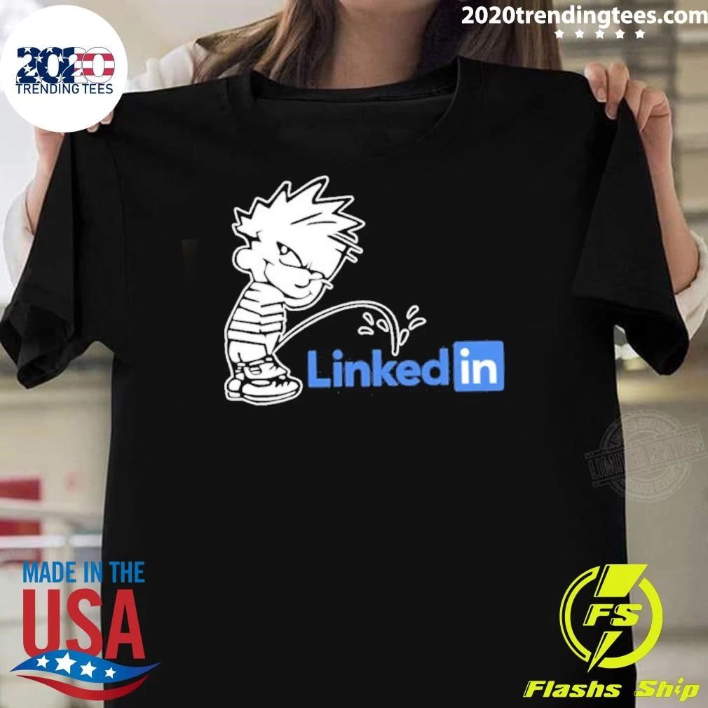 Bad Boy Calvin Pissing Linkedin Shirt