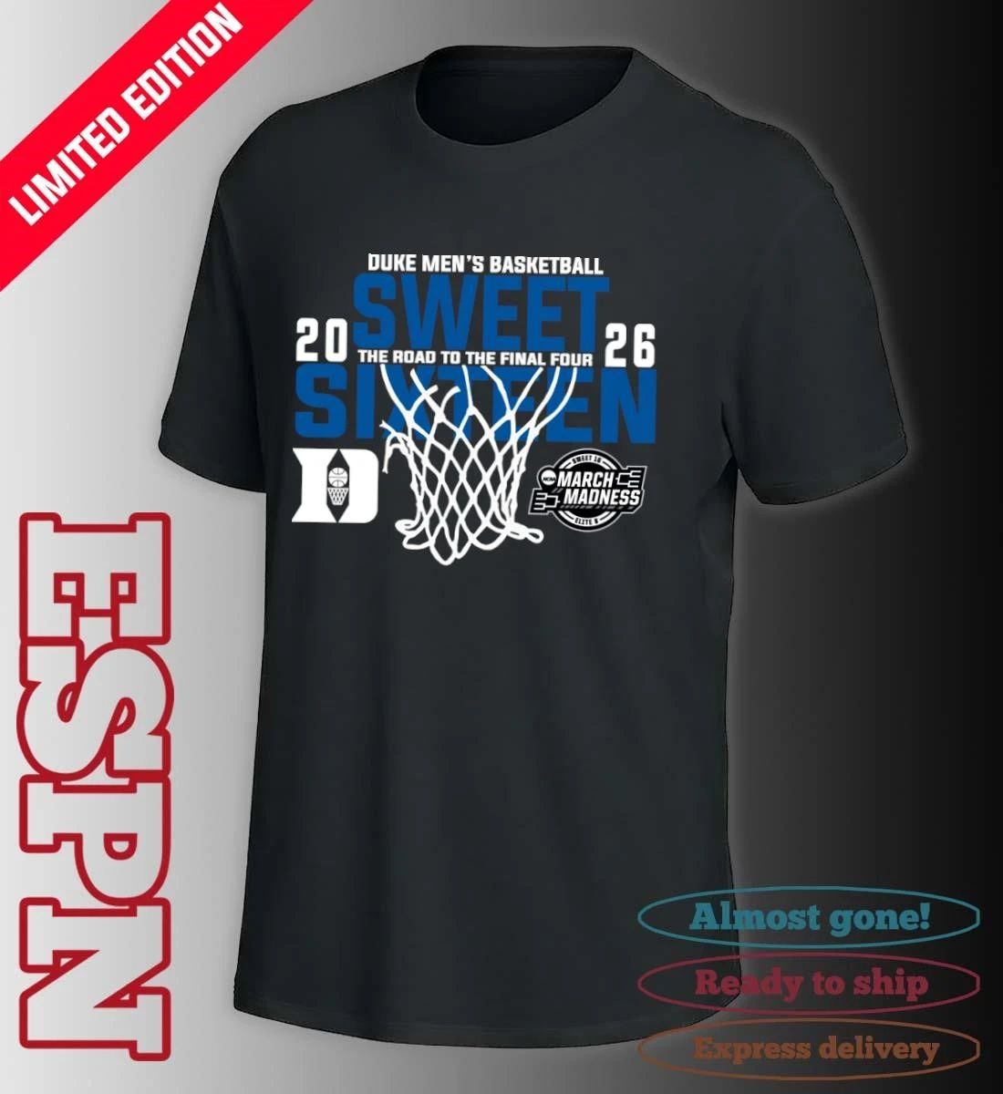 Duke Men’s Basketball 2026 Sweet Sixteen The Road To The Final Four Shirt