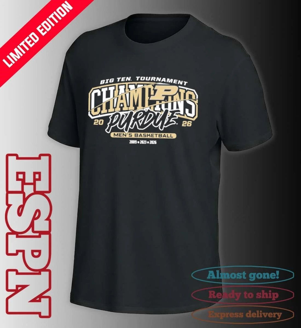 Purdue Men’s Basketball 2026 Big Ten Tournament Champions Banner Shirt