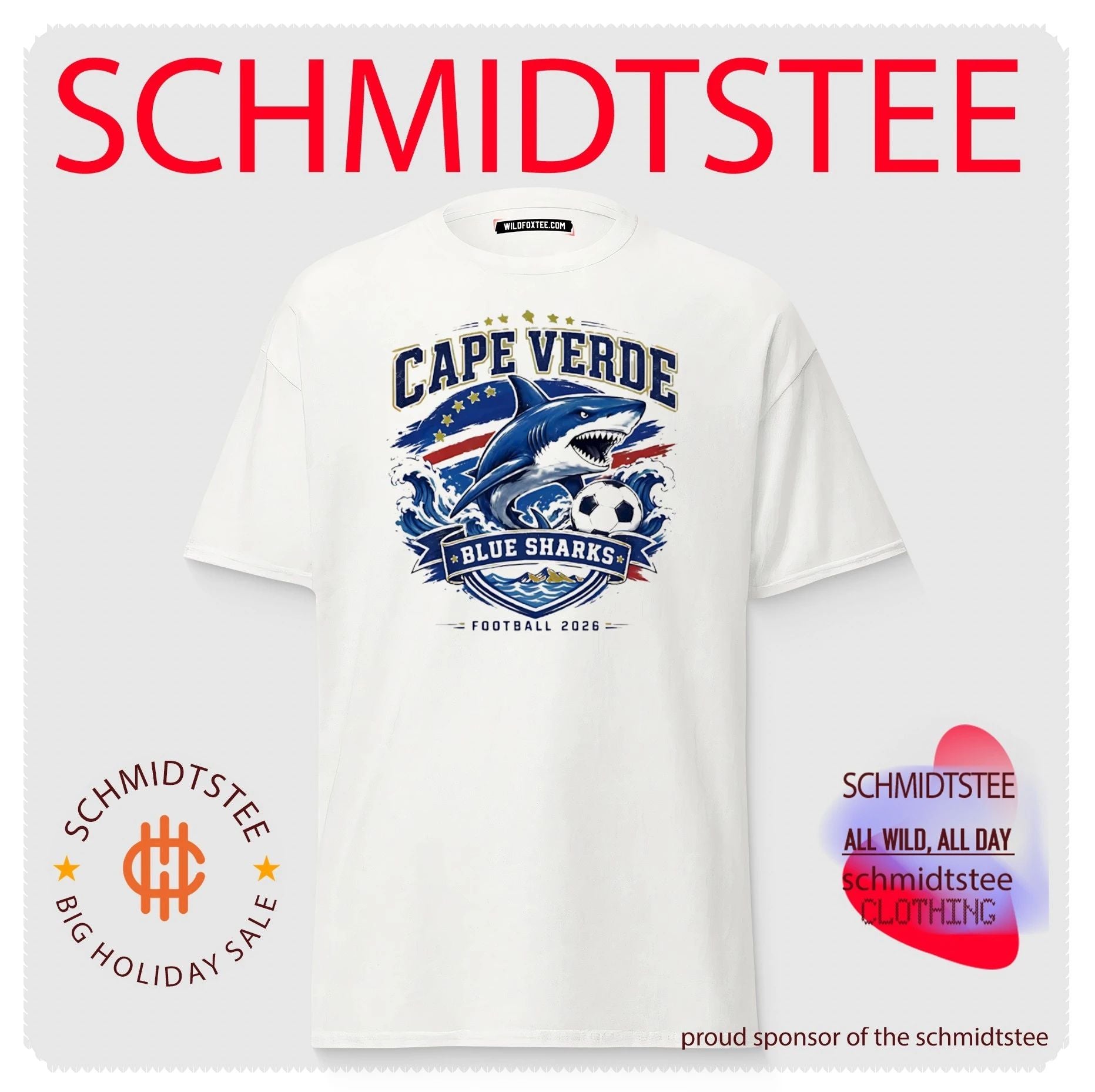 Cape Verde Blue Sharks Football 2026 soccer shirt