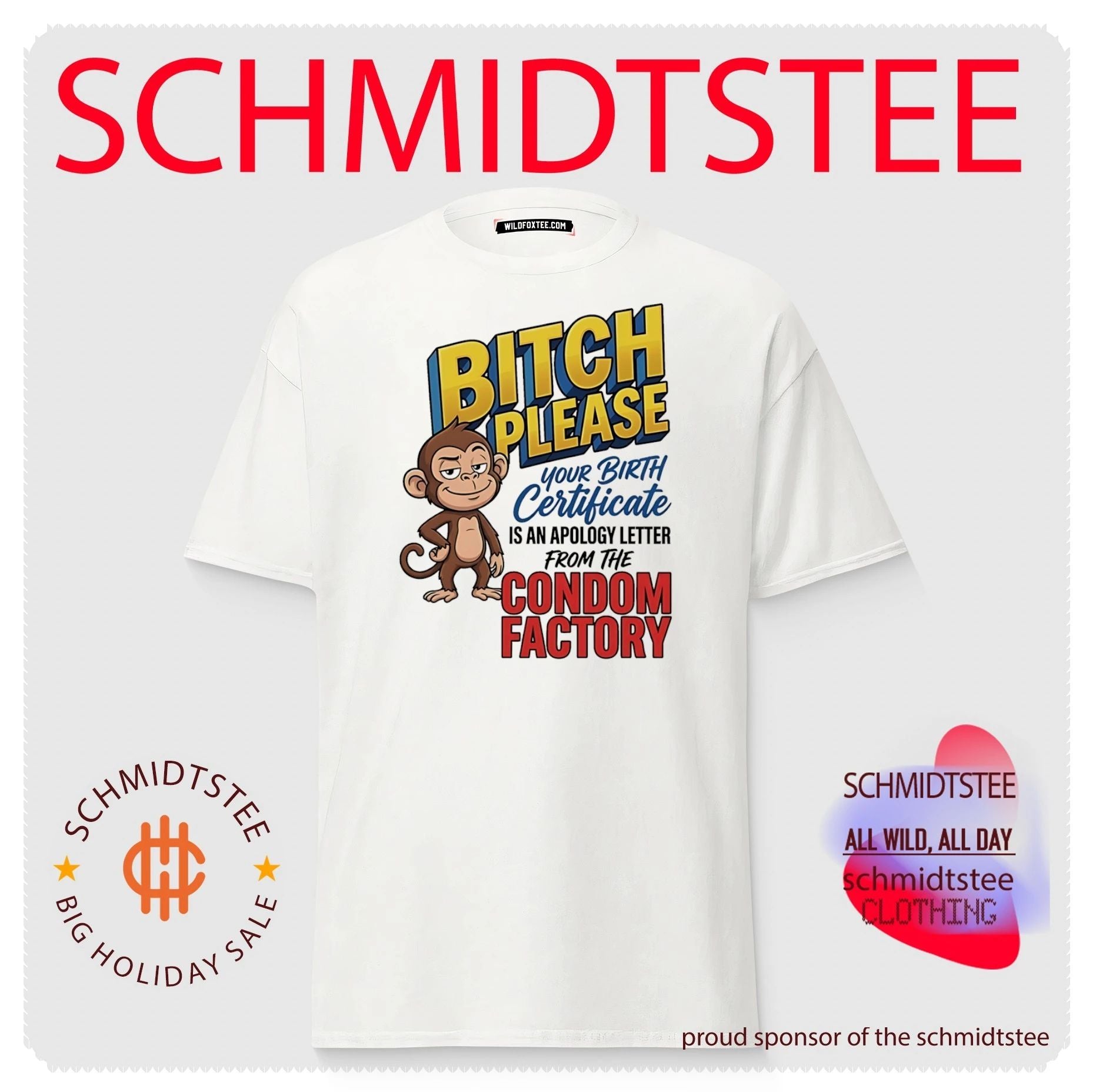 Bitch please your birth certificate is an apology letter cartoon monkey shirt