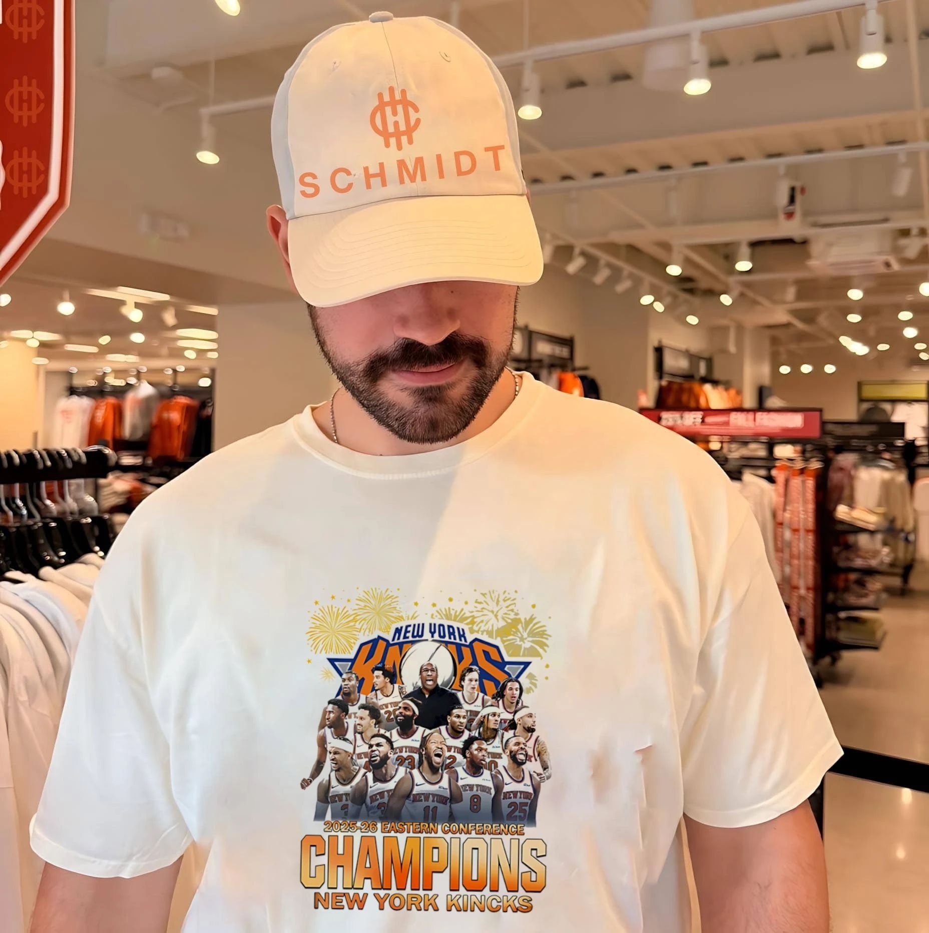 New York Knicks 2025 2026 Eastern Conference Champions team collage shirt