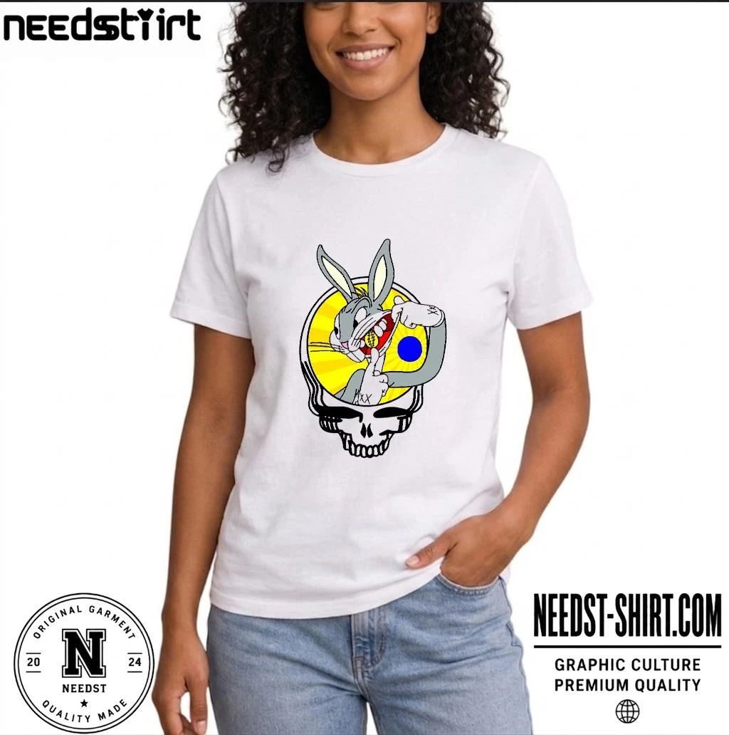 Bugs Bunny Grateful Dead Steal Your Face Skull Mashup shirt
