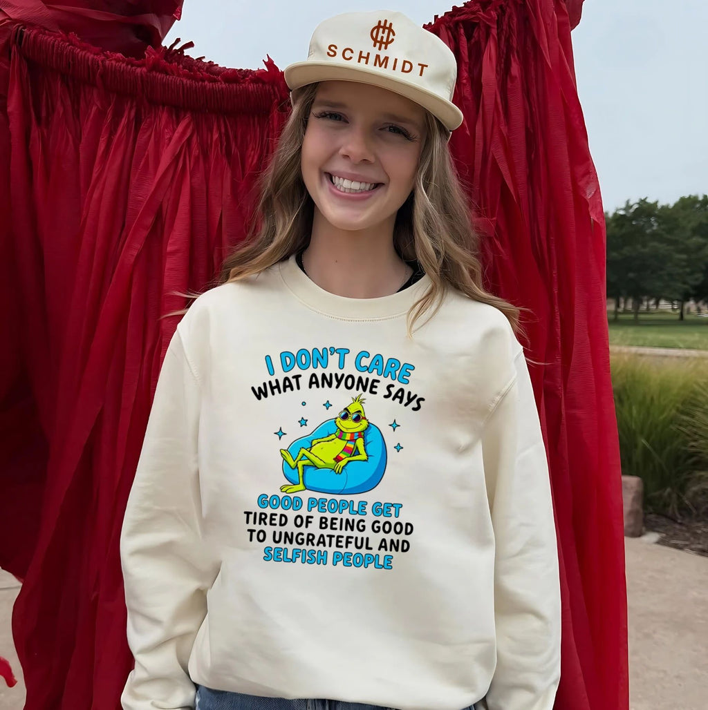 The Grinch I Don’t Care Good People Get Tired of Being Good shirt