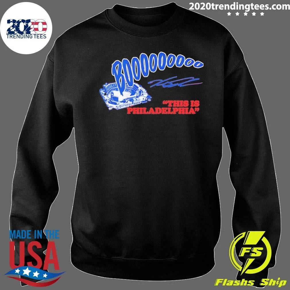 Kyle Schwarber Booooo Philadelphia Phillies Mlb Baseball This Is Philadelphia Signature Shirt