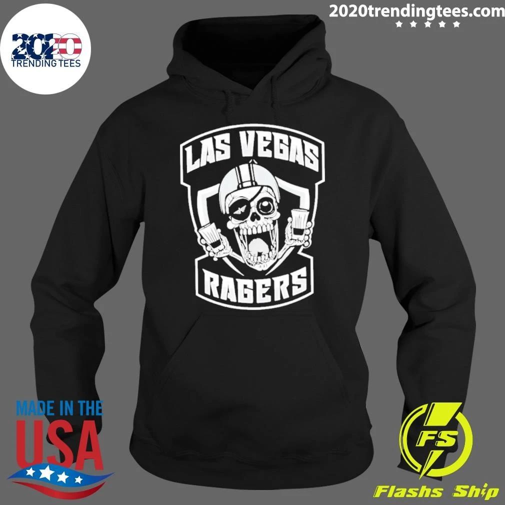 Las Vegas Ragers Skull With Shot Glasses Shirt