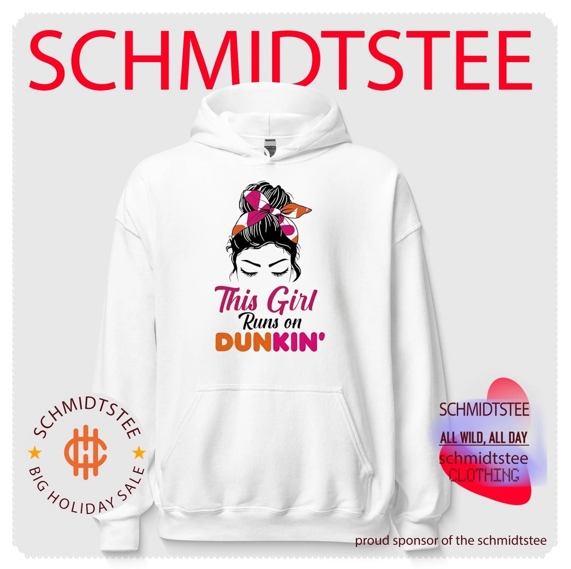This girl runs on dunkin’ graphic shirt