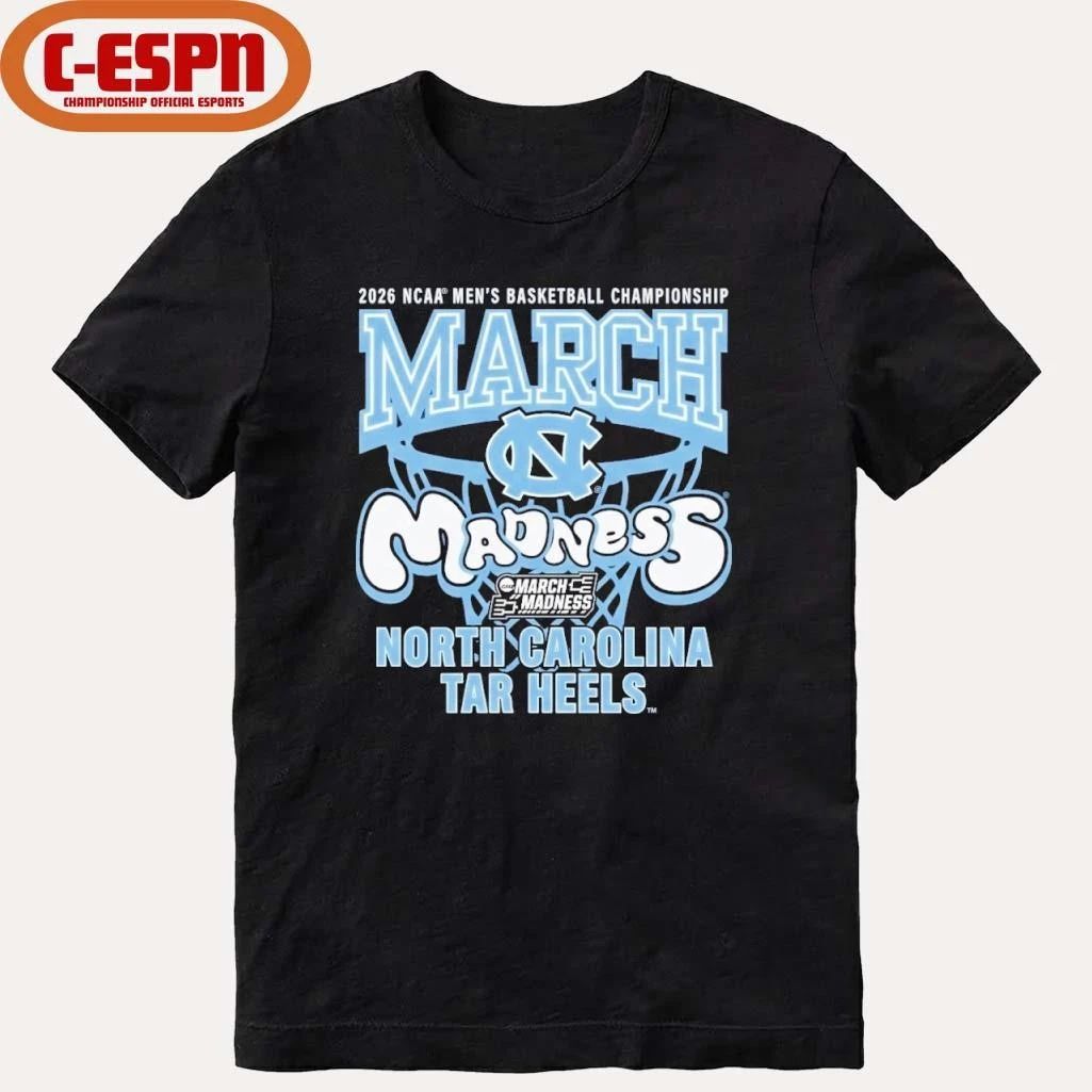 UNC Tar Heels 2026 NCAA Men’s Basketball Championship March Madness Shirt