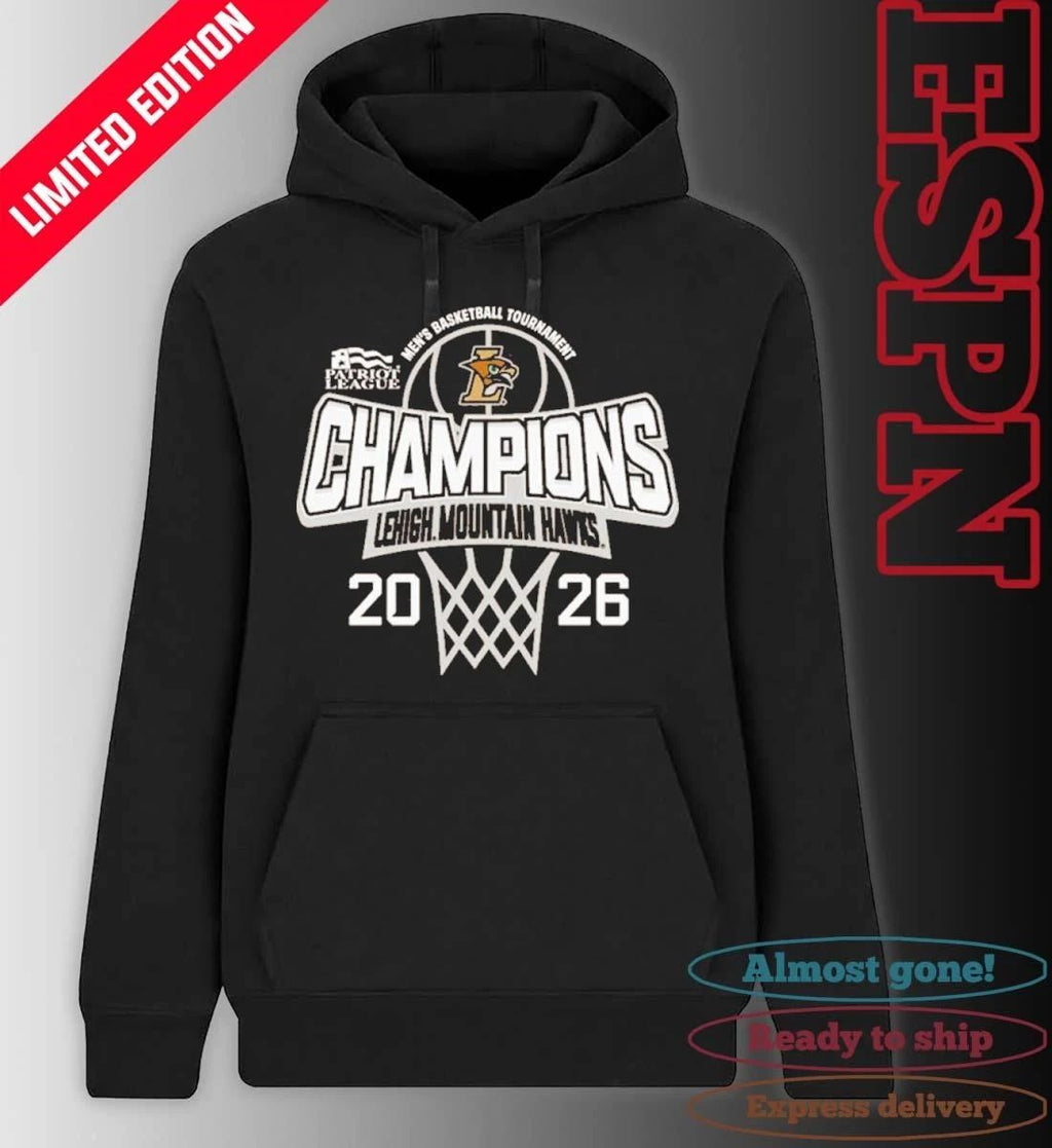 Lehigh University 2026 Patriot League Men’s Basketball Tournament Champions T-Shirt