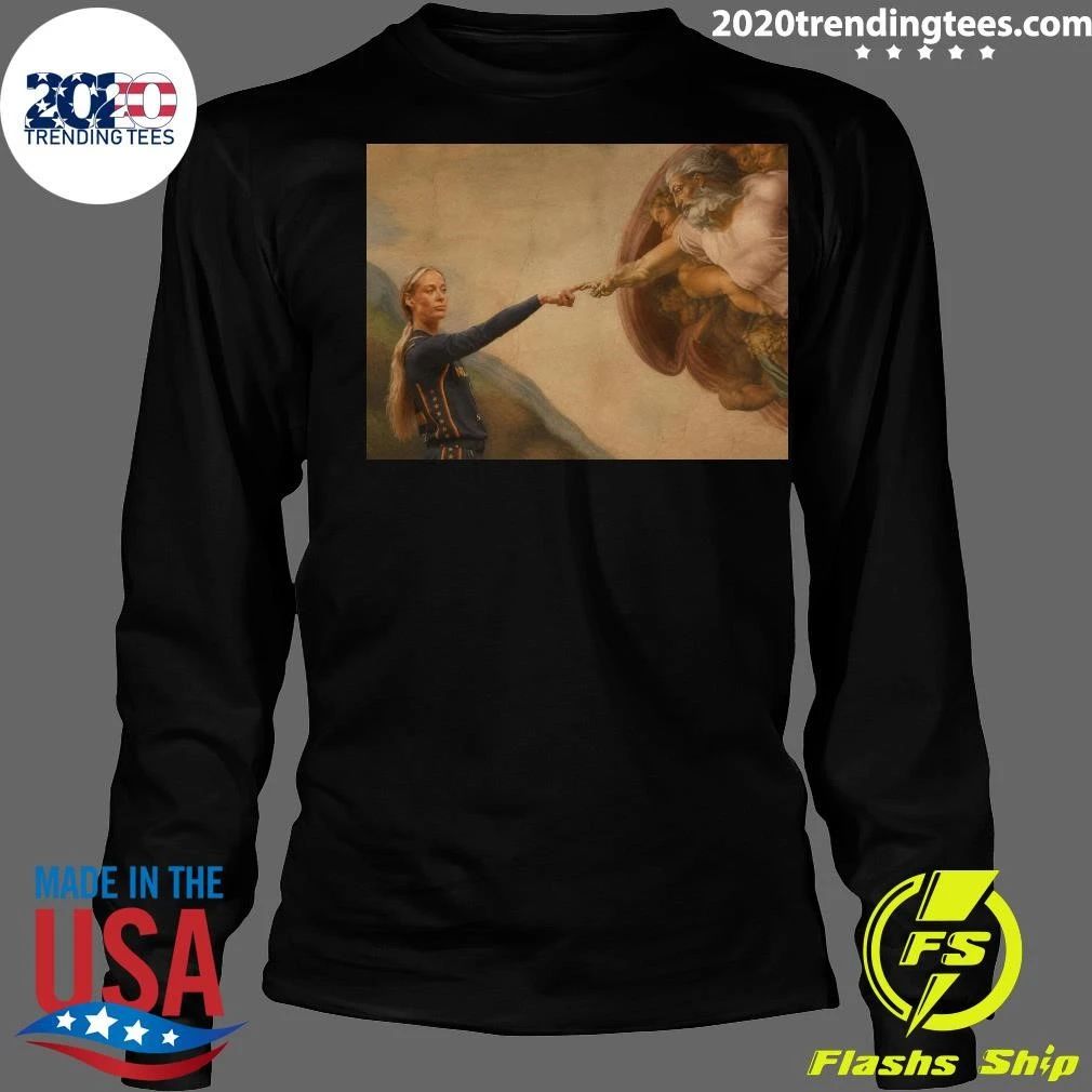 The Creation of Adam Basketball Parody Indiana Fever Shirt