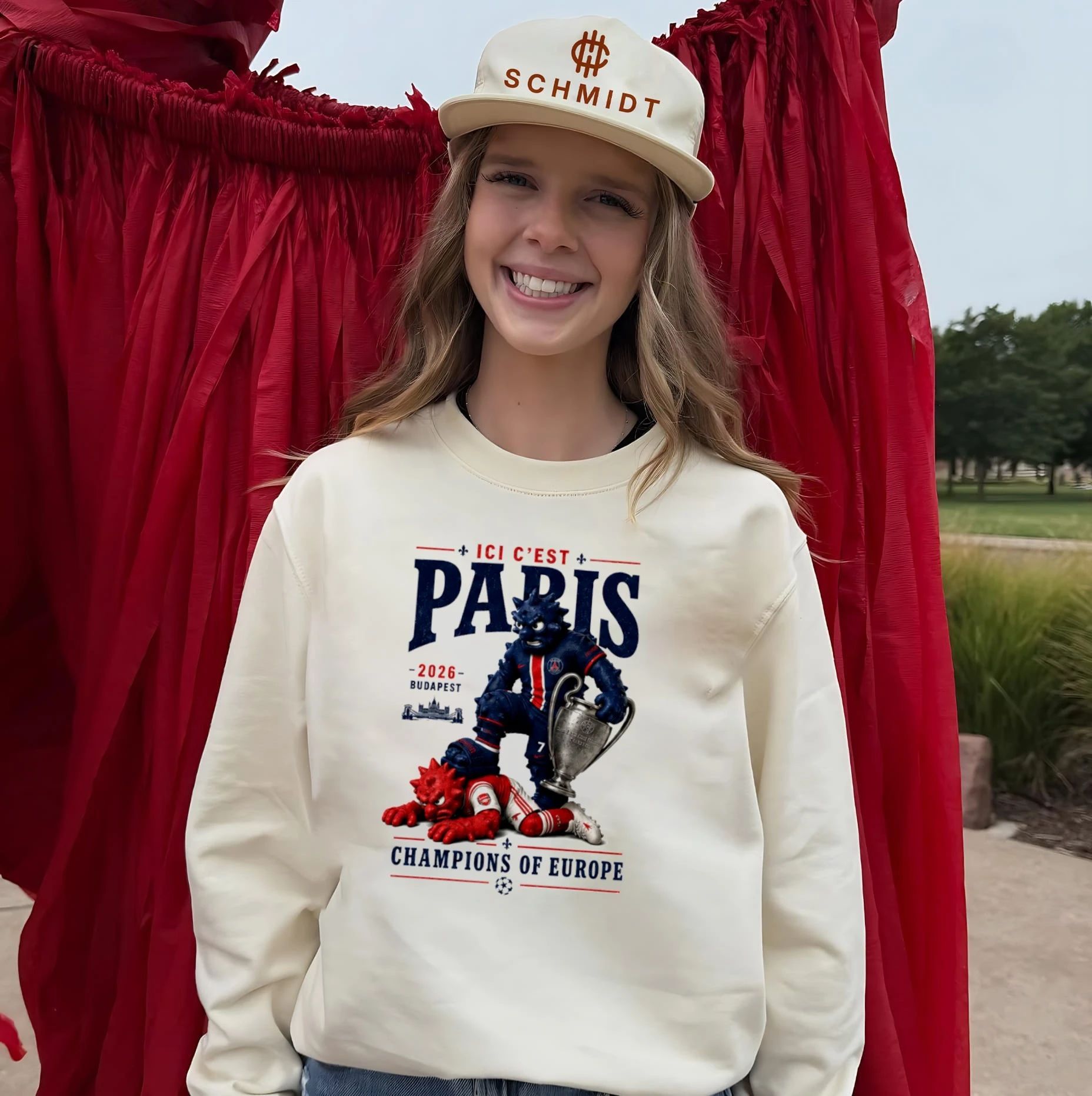 Ici C’est Paris 2026 Champions of Europe mascot shirt